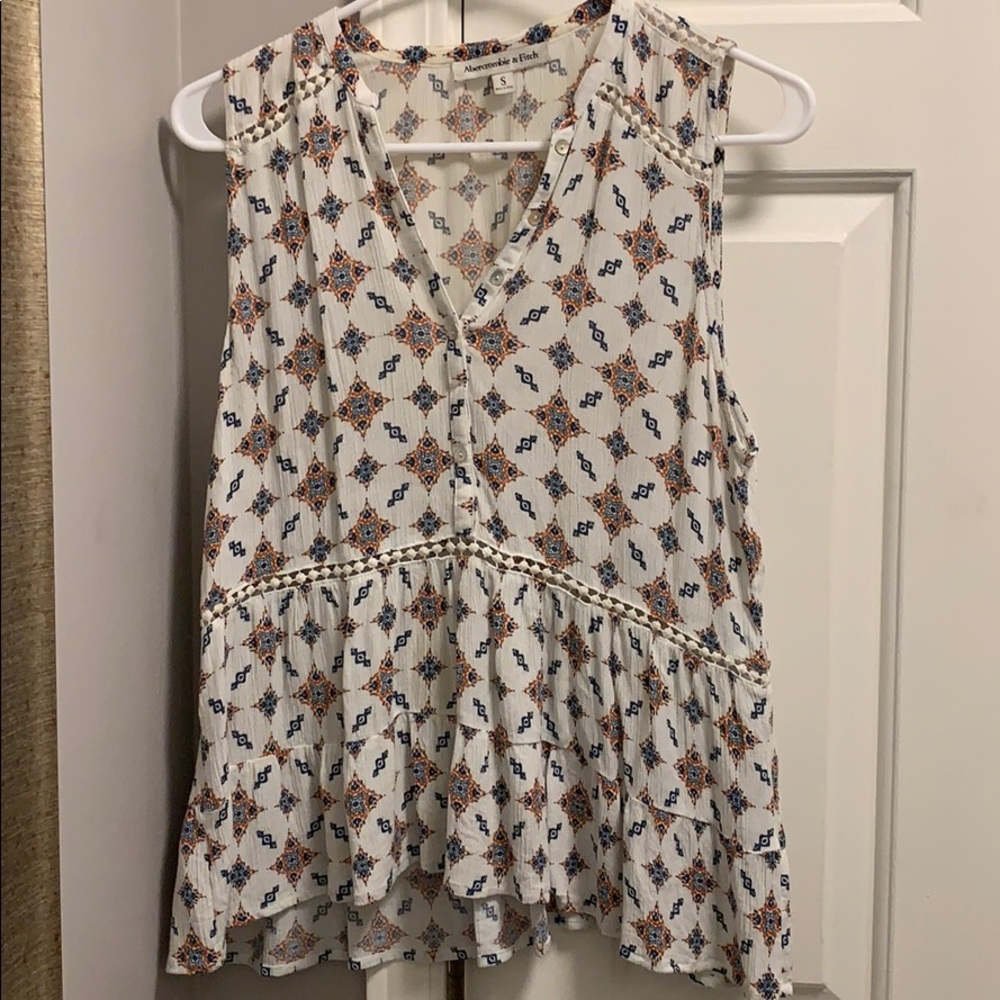 Abercrombie flowy bohemian tank top